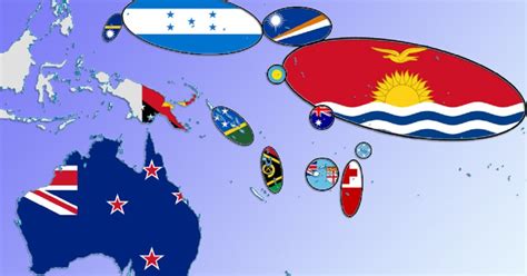 Flag Map Minefield: Oceania Quiz Stats - By bhenderson79