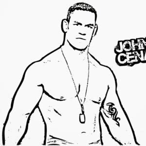 John Cena Coloring Pages For Kids