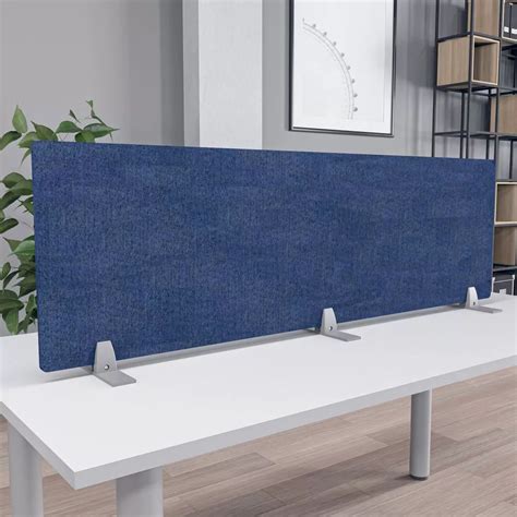 eSCAPE Acoustical Desk Divider with Freestanding Mount 18"H | 5 Widths | 14 Colors Available ...