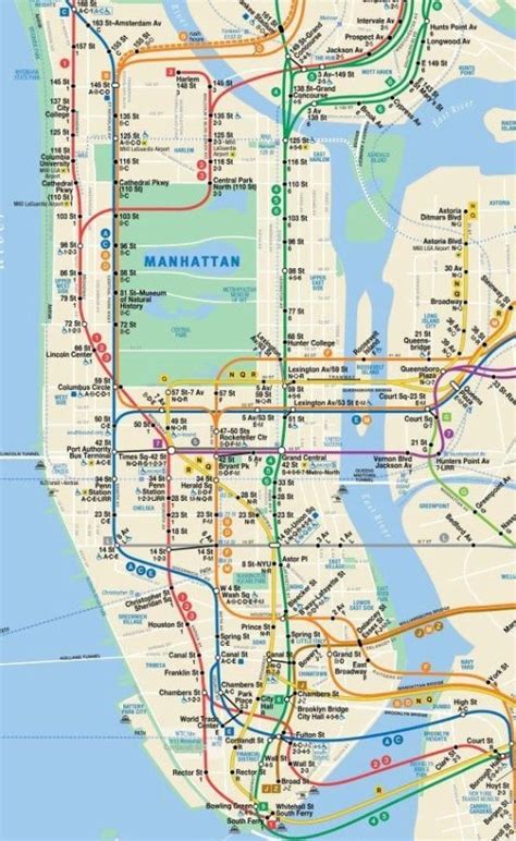 NYC Subway Map - FREE Manhattan Maps, Ride the Subway like a Pro!