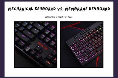 Mechanical Keyboard vs. Membrane Keyboard: Which One is Right for You? – Redragonshop