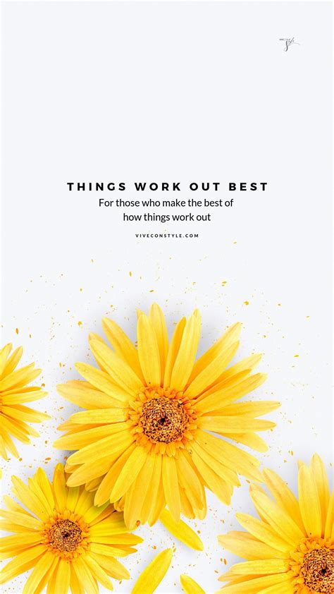 Things work out best quote wallpaper - VIVE CON STYLE