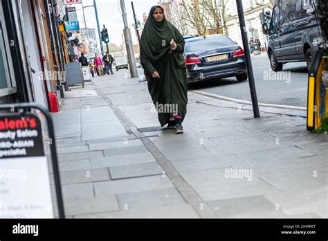 LONDON- APRIL 4th, 2024: Kilburn High Road in NW6 North West London. A ...