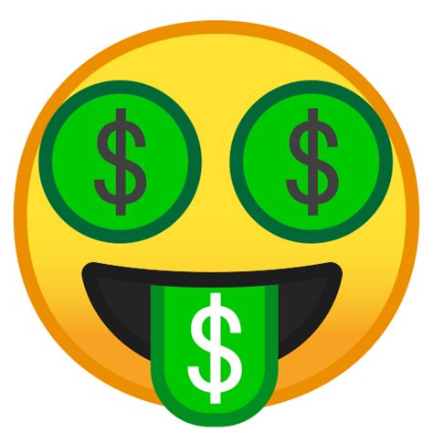 Geld Mund Gesicht - Avatar und Emoticons Symbole