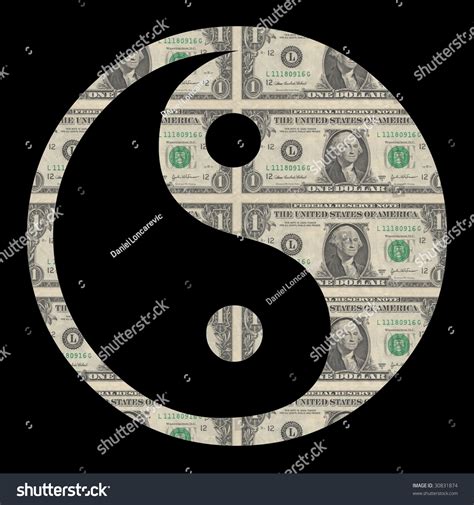 One American Dollar Bill Attached Symbol Stock Illustration 30831874 ...