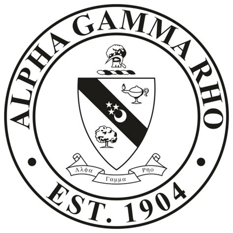 Alpha Gamma Rho Crest Circle Black SVG | Alpha Gamma Rho Crest vector File | Alpha gamma rho ...