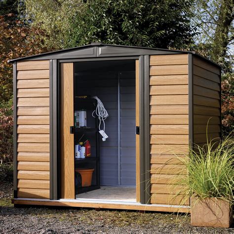 8X6 Woodvale Apex Metal Shed | Departments | DIY at B&Q