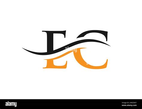 EC Letter Linked Logo for business and company identity. Initial Letter EC Logo Vector Template ...