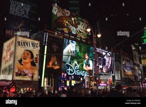 Time Square, New York at Night Stock Photo - Alamy