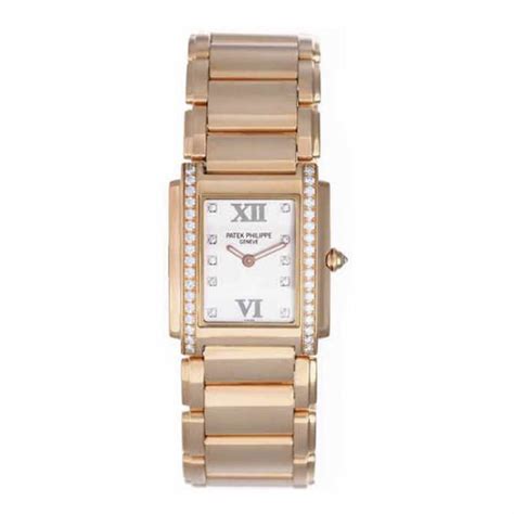 Ladies Patek Philippe Twenty-4 Rose Gold & Diamond Watch 4910 / 11R