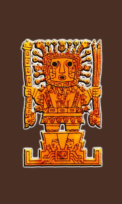 Viracocha. God of the sun and of storms. Pre-Inca and Inca mythology. Digital Art by Tom Hill ...