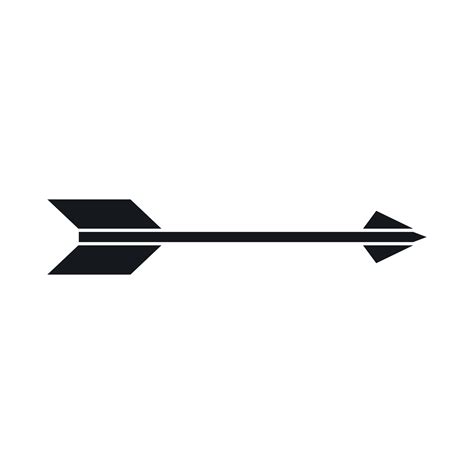 Long arrow icon, simple style 14577957 Vector Art at Vecteezy