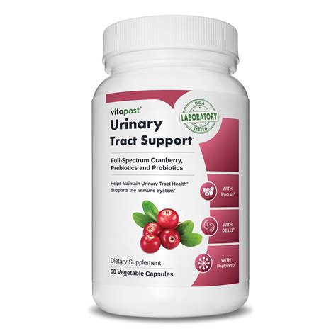 VitaPost Urinary Tract Support Supplement with Cranberry - 60 Capsules ...