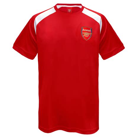 Arsenal FC Official Football Gift Mens Poly Training Kit T-Shirt | eBay