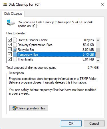 How to run Windows 10 Disk Cleanup to free up C drive space