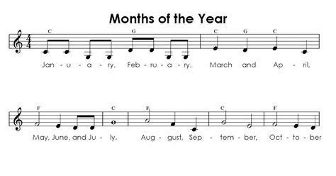 fotog: months of the year song