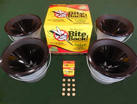 Box of 4 Mosquito Larva Traps & Three Month Supply of Attractant | The Original Bite Back ...