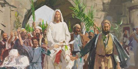 Jesus Triumphal Entry Painting at PaintingValley.com | Explore ...