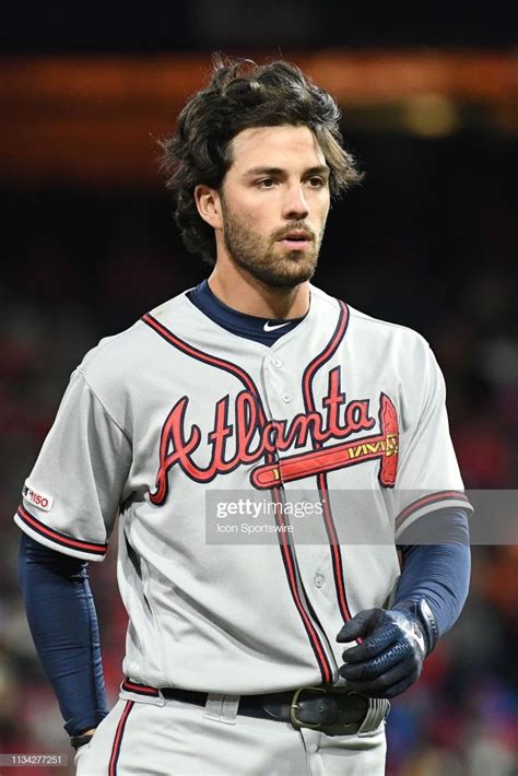 Atlanta Braves Shortstop Dansby Swanson looks on during the game... | Dansby swanson, Hot ...