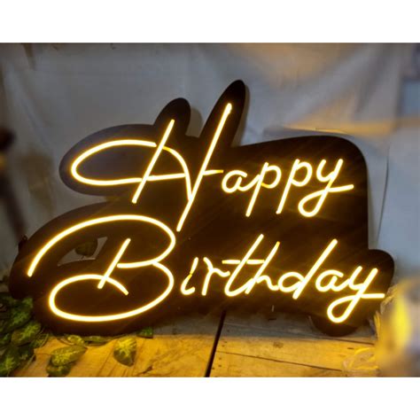 Happy Birthday Neon Sign As Per The Customer Requirements