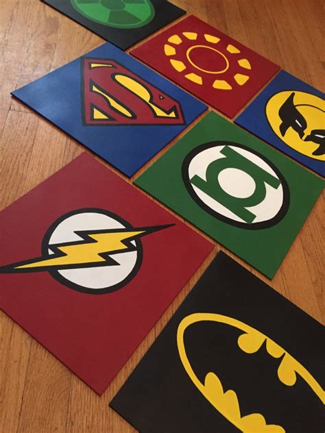 Superhero Canvas Custom and Handmade Super Hero Wall Art - Etsy