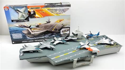 UNBOXING: Matchbox Top Gun Maverick Aircraft Carrier Playset - YouTube