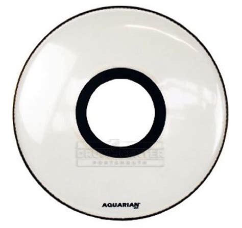 Aquarian Bass Drum Heads : Center Ported Resonant Bass | Reverb