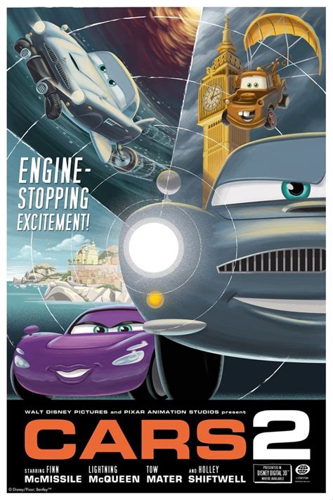 Cars 2 promotional poster | Disney pixar cars, Pixar cars, Disney pixar