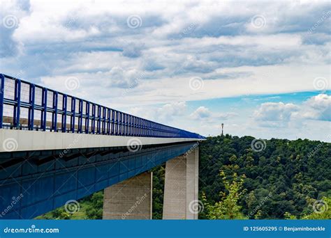 The Mosel Valley Bridge from Top of the View Point at the Mosel Stock ...