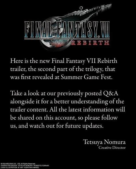 Final Fantasy VII Rebirth gameplay trailer reveal - Release window ...