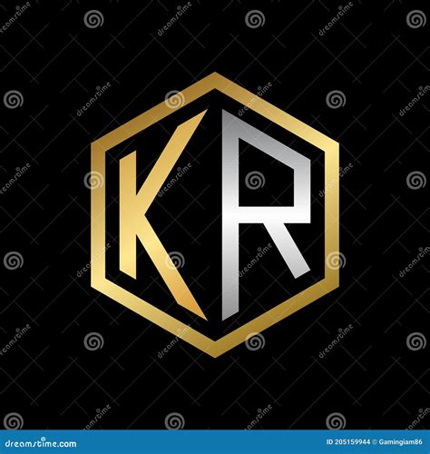 Vector Graphic Initials Letter KR Logo Design Template Stock Vector - Illustration of business ...