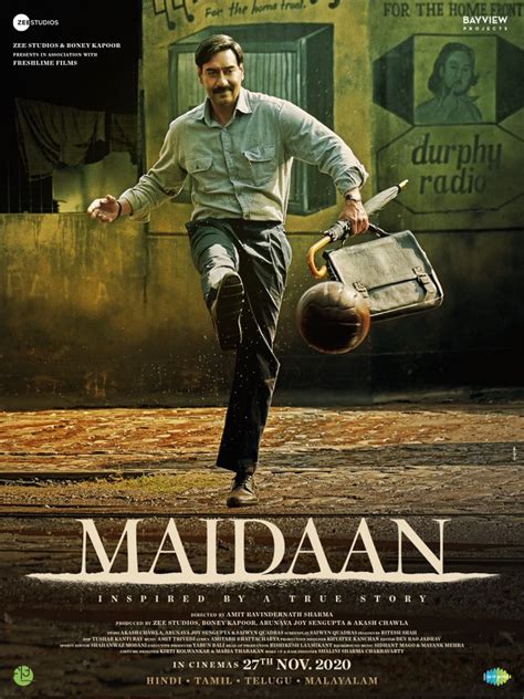 Maidaan First Look Posters featuring Ajay Devgn, Releases 27 November 2020