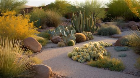 California Desert Landscaping Ideas For Gardens Background, Desert ...