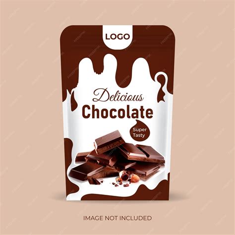 Premium Vector | Chocolate packaging design template