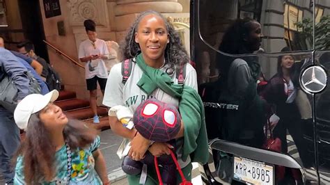 US Open Winner Coco Gauff All Smiles After Big Win, Celebrating With ...