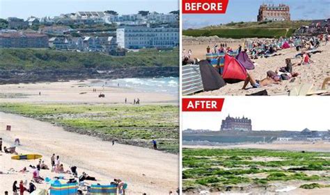 Before and after: Britain's best beaches battered by severe storms ...