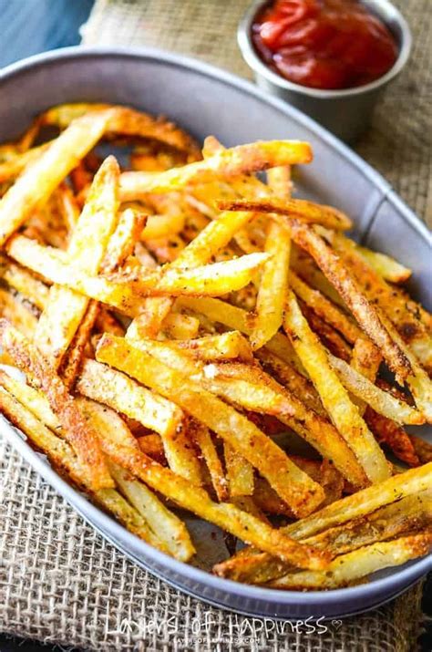 Extra Crispy Oven Baked French Fries - Layers of Happiness