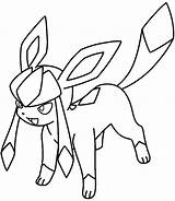 Pokemon Glaceon Coloring Pages At GetDrawings  Free Download sketch template