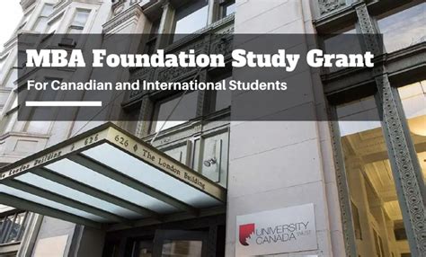 University Canada West MBA Foundation Study Grant for Canadian and International Students ...