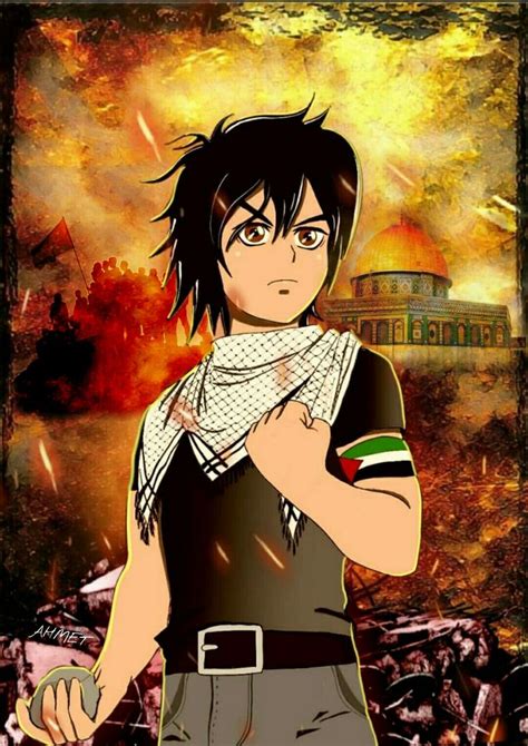 Palestine | Palestine flag, Cartoon pics, Anime