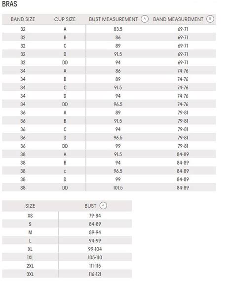 Calvin Klein Size Guide