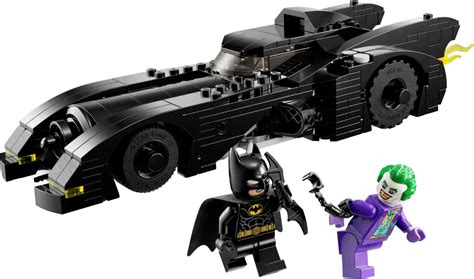 the lego batman movie batmobile and joker