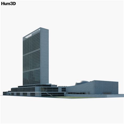 Headquarters of the United Nations 3D model - Download Buildings on ...