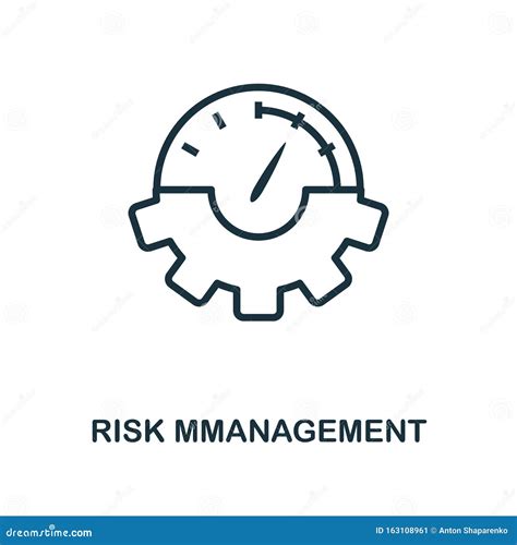 Risk Management Icon Outline Style. Thin Line Creative Risk Management Icon for Logo, Graphic ...