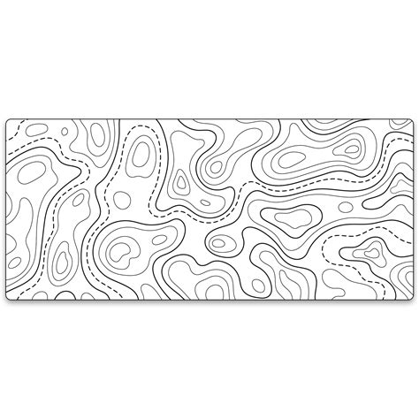 KRAKEN XXL TOPOGRAPHIC Gaming Mouse Pad - WHITE | BUY NOW – Kraken Keyboards