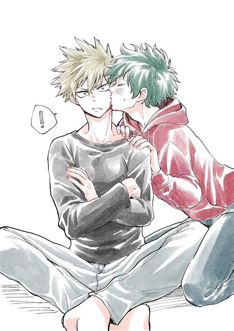 Bakugou Katsuki × Midoriya Izuku, deku and bakugou kissing HD phone ...