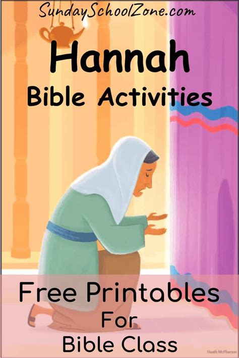 Free, Printable Hannah Bible Activities on Sunday School Zone