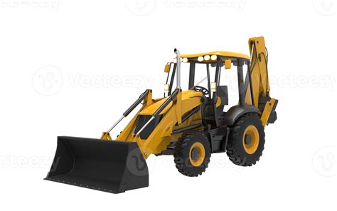 Yellow JCB tractor, excavator - heavy duty equipment vehicle 21351827 PNG