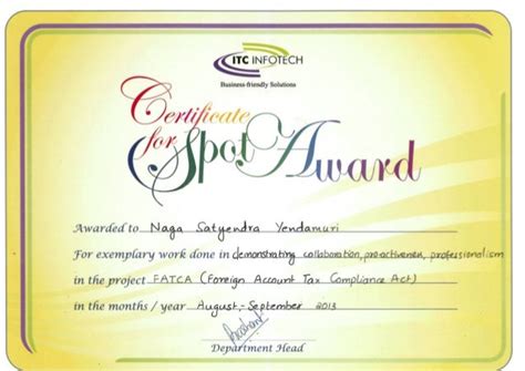 Spot Award