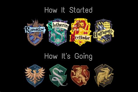 First VS Latest House Crests